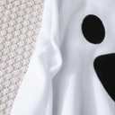 Noubeau Toddler Baby Boys Girls Halloween Costume Ghost Cloak Hooded Top Black Pants Boo Spooky Ghost Costume Cosplay Clothes (7-8 Years)