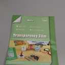 Transparency Film Sheets for Inkjet Printers 30 Sheets, 100% Clear Paper Acetate Sheets for Overhead Projector 8.5 X 11 Inches