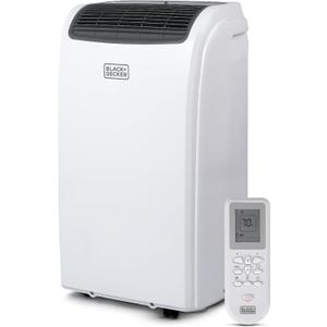 BLACK+DECKER Smart Portable Air Conditioner, 12,000 BTU for Rooms up to 550 Sq. Ft., Smart Portable AC with Follow Me Remote and Window Kit, BPACT12WT, White