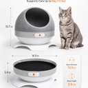 HOVONO Smart Cooling & Heated Cat Bed for Kittens/Small Cat Indoor Use | 2-in-1 Convertible Cat Cave with Adjustable Temperature, 5 Soothing Sounds, Stable Anti-Tip Base Cat House for All Seasons