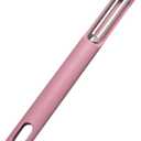 Premium Peeler, Stainless Steel Straight Blades, Silicone Handle For Fruits And Vegetables (Pink)
