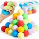 JOYIN 24 Pack Slow Rising Stress Balls, Squishy Sensory Fidget Toys, Hand Therapy Balls for Anxiety Relief, Classroom Prize Box Toys for Kids, Goodie Bag Stuffers, Party Favors