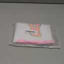 TWSANTAMAS 17.5 inch Ballet Christmas Stocking,Feather & Bow Embroidery Design, Holiday Party Decor for Fireplace Mantel Gifts,Initial R