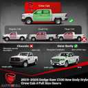 Under Seat Storage Compatible with 2019-2026 Dodge Ram 1500 Crew Cab New Body Style (Not for Classic), Upgraded Rear Underseat Organizer Cargo Box