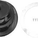 Shift Boot, 5.25in Round Shifter Boot with Chrome Ring 1651 Universal Automotive Body Parts for Car