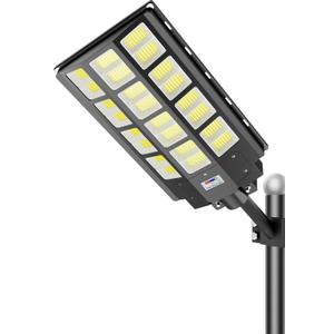 loyoele 9000W Solar Street Lights Outdoor 240000 Lumens Solar Flood Light with Remote Control & Motion Sensor, Waterproof IP66 Dusk to Dawn Solar Power Lights for Garden,Yard, Path, Parking Lot