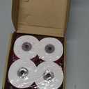 Preboun 4 Rolls Christmas Velvet Ribbon for Gift Wrapping 24 Yards Total Frayed Edge Velvet Silk Ribbon for Christmas Wedding Baby Shower DIY Crafts Decor(Burgundy,2 Inch)