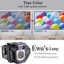 EWO'S LP97 Replacement Projector Lamp Bulb for ELPLP97 Epson Powerlite Home Cinema 2200 2250 1080 880 VS260 EX9230 EX9240 EX3280 EX5280 EX7280 X49 W49 982W E20 U50 V13H010L97 Projectors