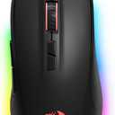 Redragon Wired Gaming Mouse, Black PC Gaming Mice with RGB Backlits, 7 Programmable Macro Buttons, Max 12800 DPI, 1000Hz Polling Rate, Cool Corded Optical Mouse for Computer/PC/Laptop/Gamer, M718-AIR