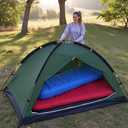 XL 1-Person Camping Dome Tent, Lightweight Waterproof Backpacking Camping Dome Tent with Weather-Resistant Rainfly & Carry Bag, Compact Outdoor Shelter for Hiking, Fishing, X-Large