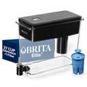 Brita 27 Cup Elite Filter Dispenser, Reduces 30+ Contaminants including Lead and Microplastics, Filter lasts 6 months, UltraMax, Black