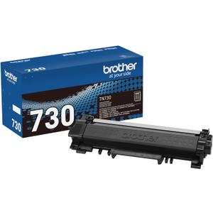 Brother Genuine Standard Yield Toner Cartridge, TN730, Replacement Black Toner, Page Yield Up To 1,200 Pages, 1 Pack