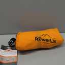 POWERLIX Ultralight Inflatable Camping Sleeping Pad - Camping Mattress for Backpacking, Hiking, Compact Lightweight Air Pad for Camping, Inflation Hand Pump Bag/Repair Kit Included (Orange & Black)