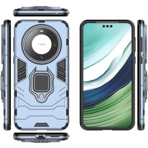 Compatible with Huawei Mate 60 Pro Case Cover,Magnetic Car Mount Bracket Shell Compatible with Huawei Mate 60 Pro 5G ALN-AL00 ALN-AL80 Case Blue