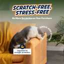 12 Pack Cat Scratch Furniture Protector Sheets Clear Couch & Sofa Guard from Cat Claws Easy Apply, Removable, with Twist Pins (6 XL + 6 Large)