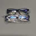 Gaoye +3.0 2-Pack of Reading Glasses - Blue-Light Filter, UV Protection - Readers with Rectangle Frames (Black)
