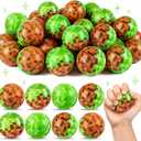24 Pcs Pixel Themed Stress Balls, 1.97" Sensory Fidget Toys for Party Gifts | Anxiety Relief Fidget Exercise Sensory Squeeze Toys for Classroom Prizes, Goodie Bag Stuffers, and Party Gifts