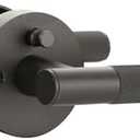 Litlheim Privacy Knurled Grey Door Handle - Durable, Stylish Interior Lever for Bedrooms & Bathrooms - Modern Design & Functionality