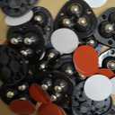 12PCS Self Adhesive Mini Caster Wheels for Small Appliances Black