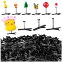 60Pcs Sprouts Rave, Duck Bill Sprout Clips, Festival Hair Hairpin Accessories for Party Supplies