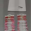 Tondiamo 24 Pcs Galentines Day Bracelets Bulk Valentine's Day Friendship Bracelets Red Pink Galentines Party Favors Valentines Jewelry Gifts for Women Friends Besties