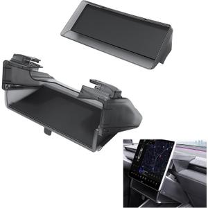 New Upgrade Under Screen Storage Organizer for Tesla Model Y Juniper 2025-2026 & Model 3 Highland 2024-2025, Hidden Console Tray, Black