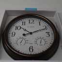 La Crosse Technology 404-3015 Clock Wall with Thermo, 15-1/2"