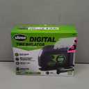 Slime 40088 Tire Inflator, Portable Car Air Compressor, Inflate Right Automatic Shut Off, With Digital 99 Psi Display, Long Hose And LED Light, 12V, 6 Min Inflation (Compact)