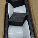 6.2 Inch Extra Wide Elevated Ceramic Cat Bowls, Food and Water Bowl Set for Elder Big Cats Small Dogs, Raised Design for Pet Easy Eating, Protect Cat's Spine Set of 2(White)