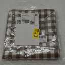 CARRIE HOME Farmhouse Brown and White Gingham Plaid Pillow Covers 18x18 Set of 2, Khaki Checkered Pillow Covers 18 x 18, Outdoor Buffalo Plaid Decorative Throw Pillows (No Pillow Inserts)