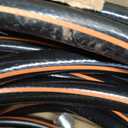 Giraffe Tools Garden Hose 100ft x 5/8", Custom Length, Heavy Duty, No Kink, Flexible, Rubber Garden Hose, Leakproof Water Hose with Male to Female Fittings, 600 Burst PSI