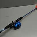Zebco Slingshot Spincast Reel and Fishing Rod Combo, 2-Piece Fishing Pole, Right-Hand Retrieve, Pre-Spooled with 10-Pound Zebco Line