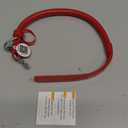 BRONZEDOG Rolled Leather Dog Collar for Small Medium Large Dogs with QR ID Tag (S: 12-14 Inch, Scarlet Red)