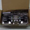 Kwikset Pismo Interior Privacy Door Knob with Lock, Door Handle For Bathroom and Bedroom, Matte Black Keyless Turn Lock Doorknob, with Microban Protection (1 Pack)