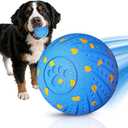 Interactive Dog Toys: Smart Dog Ball – Auto-Bounce, Vibrating & Jumping Action! Durable Duraspin Design for Aggressive Chewers. Rechargeable & Long-Lasting, Keeps Dogs Busy and Entertained.