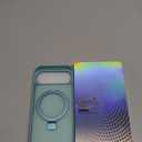 CHAOFEnG Magnetic Compatible with Google Pixel 10 & Pixel 10 Pro Case with Stand [Military Grade Drop Tested][Compatible with Magnet] Ring Translucent Slim Hard Back Soft Edge, Teal Green