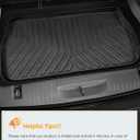 for Chrysler Pacifica 2017-2025 2026 7/8 Passenger (No Hybrid) Floor Mats Cargo Liner Carpet All Weather TPE Mat for Voyager 2020-2026, for Pacifica/Voyager 2018 2019 2021 2022 2023 2024 Accessories