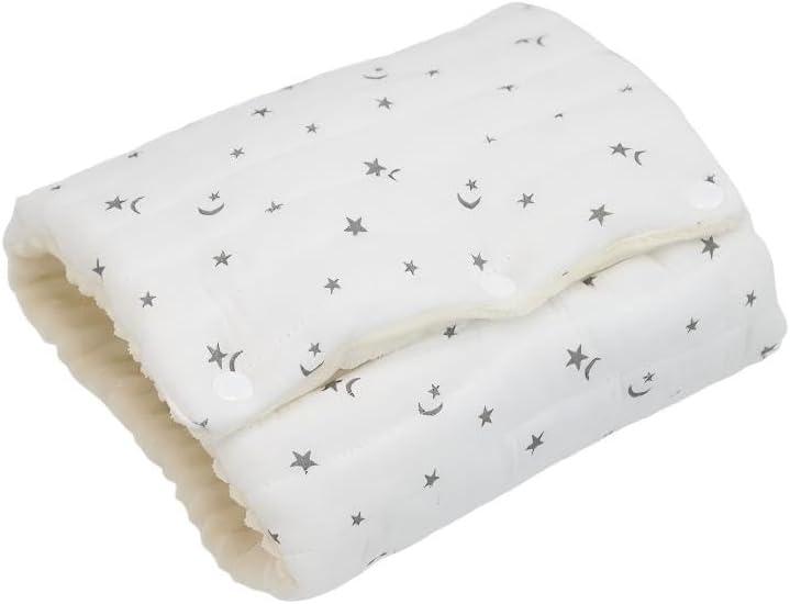 TEUOPIOE Baby Feeding Arm Pillow, Soft Cotton Multi Functional Bottle Nursing Pillow for Newborns,Expandable Breastfeeding Arm Support Cushion for Mom and Baby, Portable and Washable (White Star)