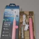 Philips Sonicare 4100 Electric Rechargeable Power Toothbrush, Pink, with Genuine Philips Sonicare Optimal Plaque Control Replacement Toothbrush Head