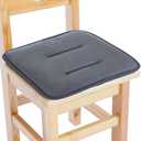 Big Hippo Kids Chair Pads Breathable Sandwich Mesh Chair Cushion Nonslip Back Square Seat Cushion Memory Foam Pads with Ties for School Chair/Wood Chairs,12"x12"(Gray, 1 Pack) (Grey)