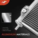 A-Premium Air Conditioning A/C Condenser Compatible with Honda Pilot 2009-2015 3.5L, Sport Utility, Replace# 80110SZAA01