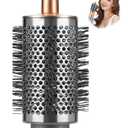 Large Round Volumizing Brush for Dyson Airwrap Styler, Big Round Brush Volumizer Attachment for Dyson Airwrap HS01 HS05 HS08, Smooth Hair,Volumizing and Curly Styling Nickel/Copper