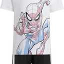 adidas Kids' Marvel Spider-Man T-Shirt Set (XS)