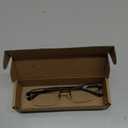 HUIHUIKK Nearsighted Metal Myopia Glasses Everyday Use Mens Womens -1.25 Black Distance Spectacles (NOT READING GLASSES)