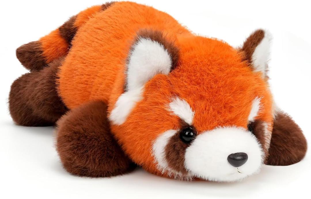 Cute Red Panda Plush Toy 18.9'' Red Panda Stuffed Animal Plushie Kawaii Birthday Valentines Day Gifts for Girlfriend