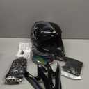 SPARK DOT Youth Motocross Helmet Adult Dirt Bike Helmets - Full Face, Lightweight & Breathable for Off-Road E-Bike BMX MX ATV (with Gloves Goggles Mask) 4Pcs Set, X-Large(61-62cm), Grey