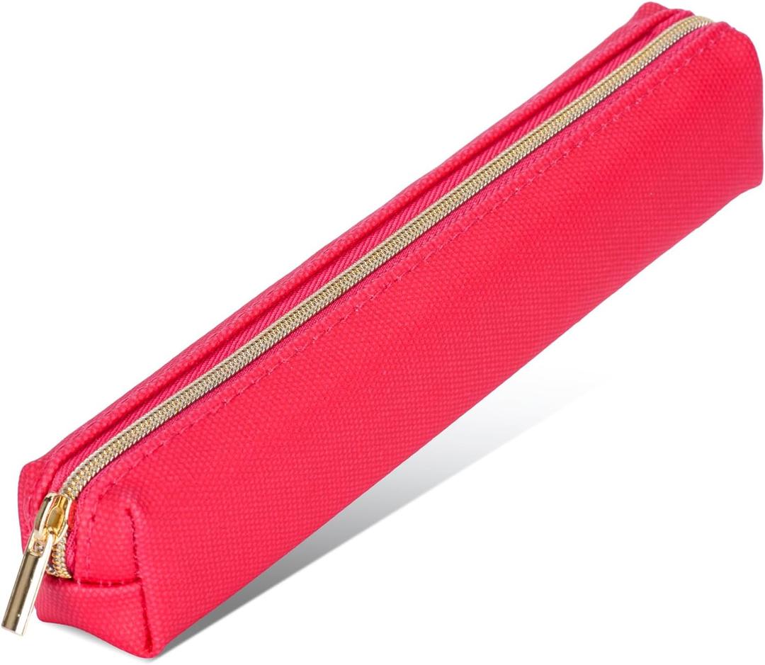 Small pencil case, pink pencil case for adult. fasion Pen case Hot pink Calssic small pen bag