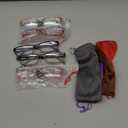 Kerecsen Reading Glasses 5 Pairs Fashion Ladies Readers Spring Hinge with Pattern Print Eyeglasses for Women (+2.00)