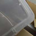 Rubbermaid Cleverstore 71 Qt Clear Storage Bins with Lids, 4-Pack, Stackable, BPA-Free, Made in USA