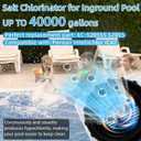 Upgraded IC40 Salt Cell Chlorine Generator Replacement for pentair intellichlor IC40 Pool Chlorinator, Replace Part Number EC-520555 520555, Up to 40,000-Gallon